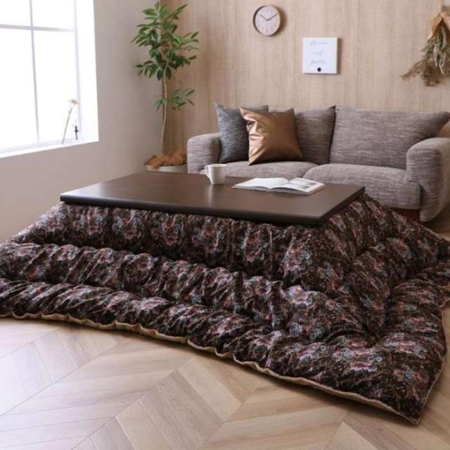 代引不可 こたつ布団 掛布団 『ミッシェル』 ブラウン 約205×245cm IKEHIKO 1161150060203