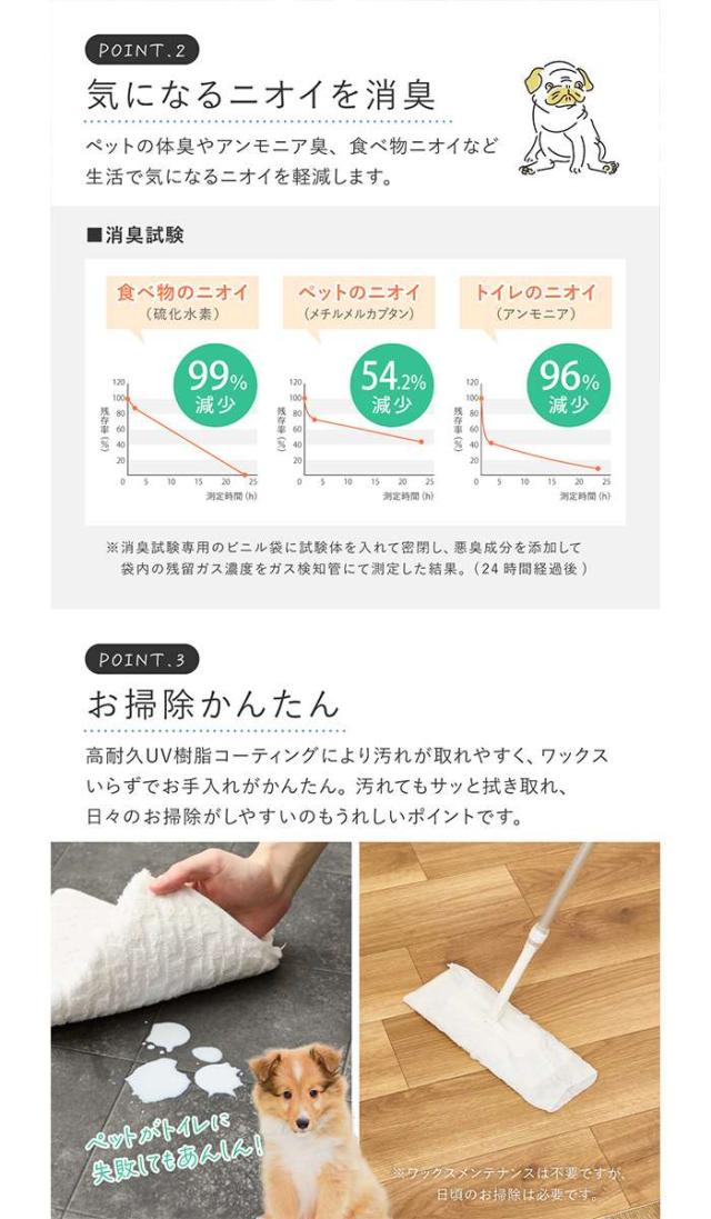 北海道・沖縄・離島配送不可 代引不可 ペット対応 クッションフロア ラグ 約182×220cm クレイブロック  HAGIHARA 700040501_3