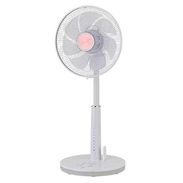 扇風機 上向 DC扇風機 フルリモコン ホワイト リビング扇風機 30cm 7枚羽根 おおたけ GF-DC326FR(W)_1