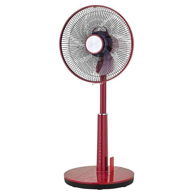 扇風機 上向 DC扇風機 フルリモコン レッド リビング扇風機 30cm 7枚羽根 おおたけ GF-DC326FR(R)_1