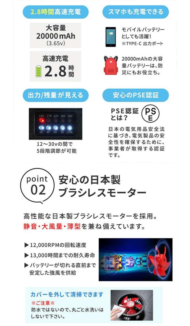 北海道・沖縄・離島配送不可 代引不可 空調冷風ウェア （半袖タイプ）・30Vバッテリー＆ファンセット ホワイト迷彩 LLサイズ 男女兼用 作業服 夏 暑さ対策 住まいスタイル KW-ALL24-SS-LL-WHT_5