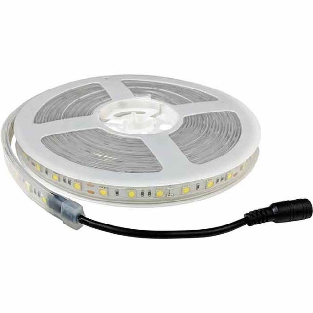 白色チューブライト防水 12V 3M ガーデンライト イルミネーションライト 照明 ＬＥＤ照明 照明器具 白色発光 富士倉 60WV12TWP3Mの通販は