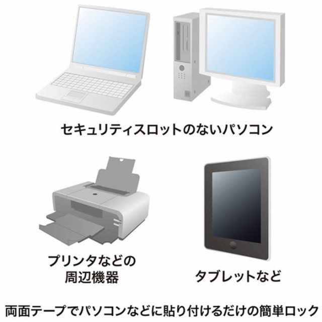 セキュリティスロットが無いパソコンなどに Eセキュリティ 取付け金具 大 サンワサプライ Sle 10pnの通販はau Pay マーケット やるcan