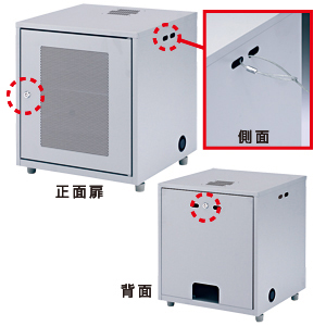北海道・沖縄・離島配送不可 代引不可 NAS、HDD、ネットワーク機器収納ボックス（H508ｍｍ） 保管 管理 マイナンバー対策 セキ