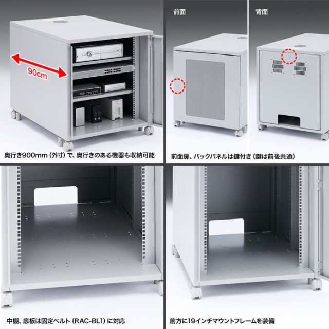 世界有名な サンワサプライ 19インチマウントボックス(H700・13U) CP