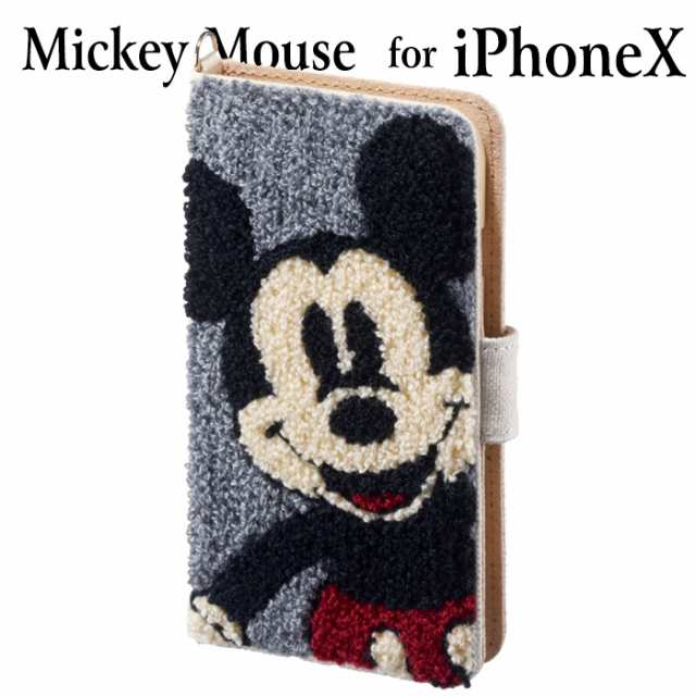 Iphonex 対応 ディズニー サガラ刺繍 ケース ミッキーマウス Mickey Disney ふわふわ もこ Diney Iphone ディズニー Ip8 Dn06の通販はau Pay マーケット やるcan