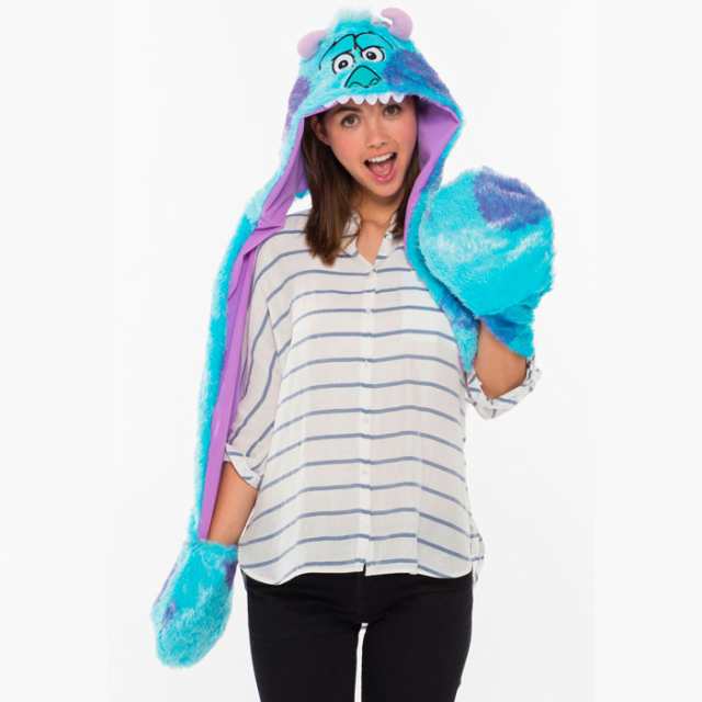 Moving Mokomoko Hood Sulley ディズニー サリー もこもこフードマフラー コスプレ 仮装 変装 小道具 Rubies Japan 953の通販はau Pay マーケット やるcan