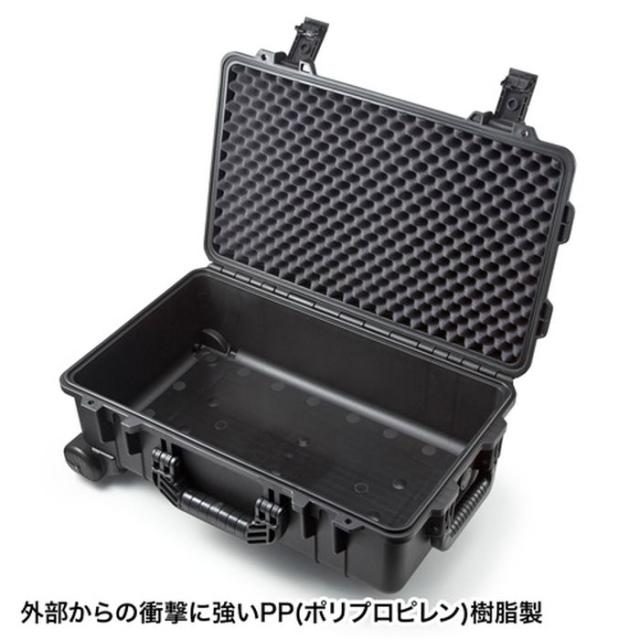 代引不可 精密機器の持ち運びや保管に便利なキャリータイプのハードケース ハードツールケース（キャリータイプ） サンワサプライ BAG-HD3_1