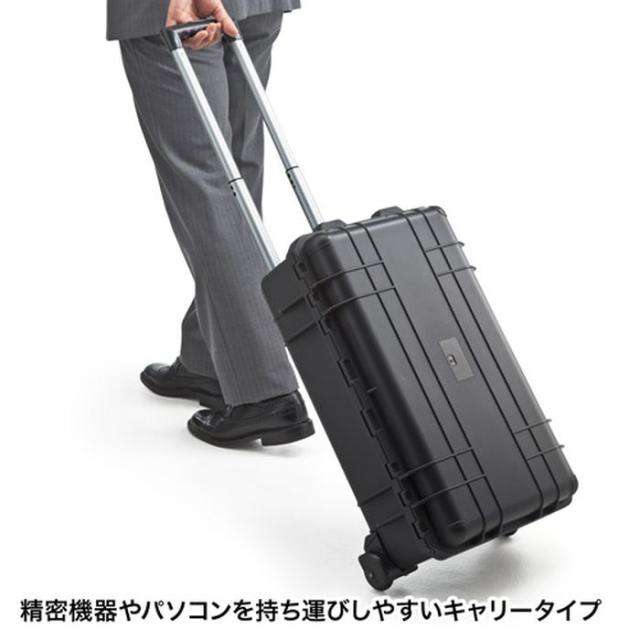 代引不可 精密機器の持ち運びや保管に便利なキャリータイプのハードケース ハードツールケース（キャリータイプ） サンワサプライ BAG-HD3_7