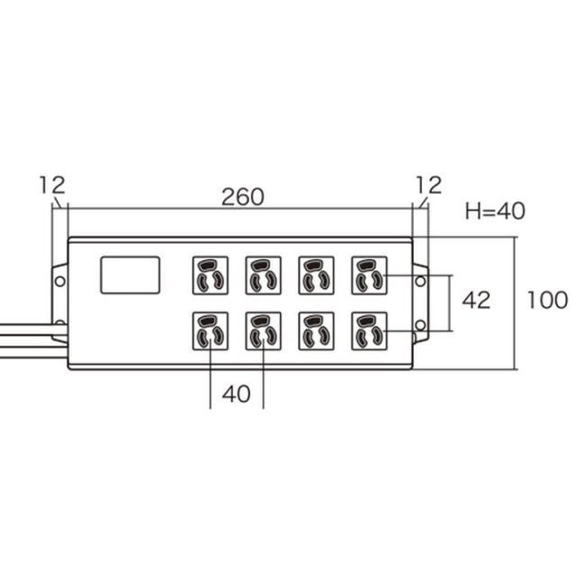 即納 代引不可 ノイズフィルタ集中スイッチ マグネット付 抜け止め