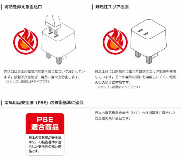 即納 代引不可 旅行者向け海外用変換プラグセット(BFタイプ/Cタイプ/Oタイプ/SEタイプのセット) エレコム T-HPSETWHの通販はau  PAY マーケット - やるCAN