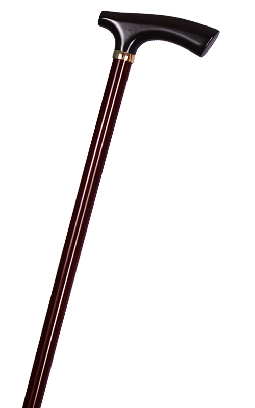 代引不可 カーボンステッキ(杖) カーボン棒茶&amp;黒檀(こくたん)L型手元 全長92cm/重量185g/直径16mm 236