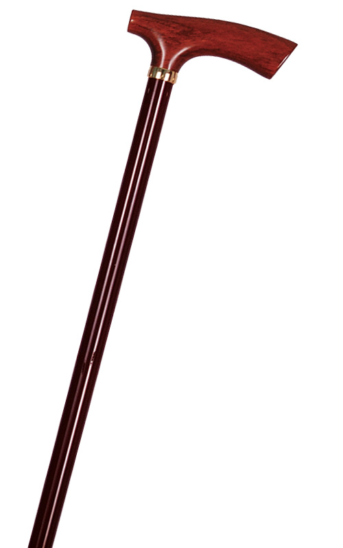 代引不可 カーボンステッキ(杖) カーボン棒茶&amp;花梨(カリン)L型手元 全長92cm/重量185g/直径16mm 235