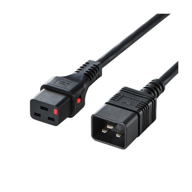 代引不可 抜け防止ロック 電源コード・5m サンワサプライ APW15-C20C19LK05