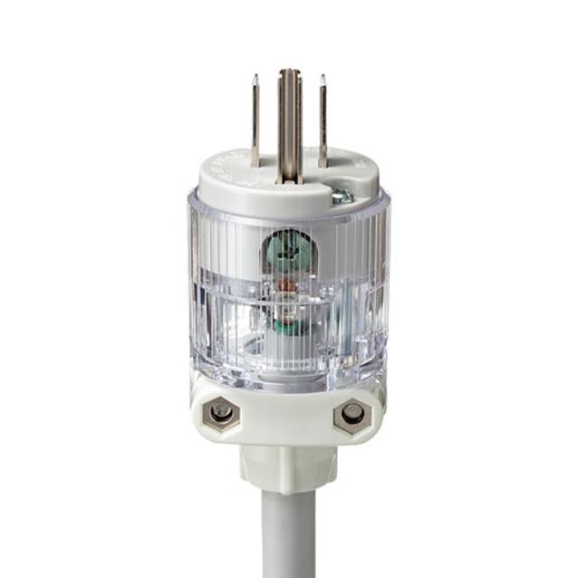 代引不可 電源タップ 医用ホスピタルグレードプラグ採用のマグネット付抜け止め電源タップ 3P 4個口 グレー 3m サンワサプライ TAP-HPM4-3W_2