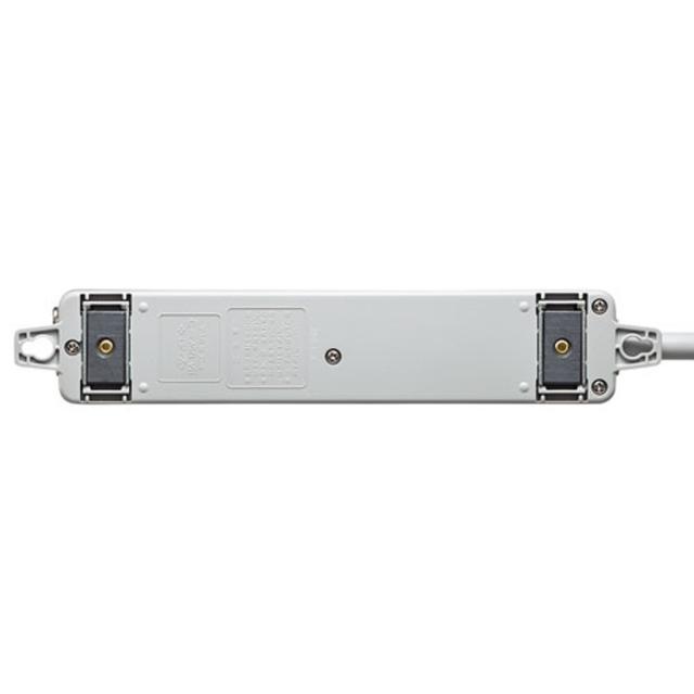 代引不可 電源タップ 医用ホスピタルグレードプラグ採用のマグネット付抜け止め電源タップ 3P 4個口 グレー 3m サンワサプライ TAP-HPM4-3W_4