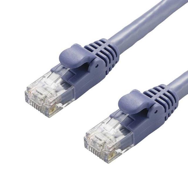 即納 代引不可 LANケーブル CAT6A 50m 10Gbps スタンダード 高速光通信対応 爪折れ防止 ブルー エレコム LD-GPA/BU50