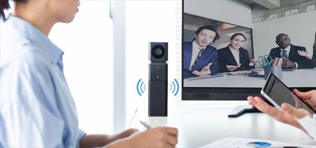 代引不可 USBスピーカーフォン カメラ内蔵 WEBカメラ 前指向性マイク スピーカー Skype WEB会議 ブラック サンワサプライ CMS-V47BK_2