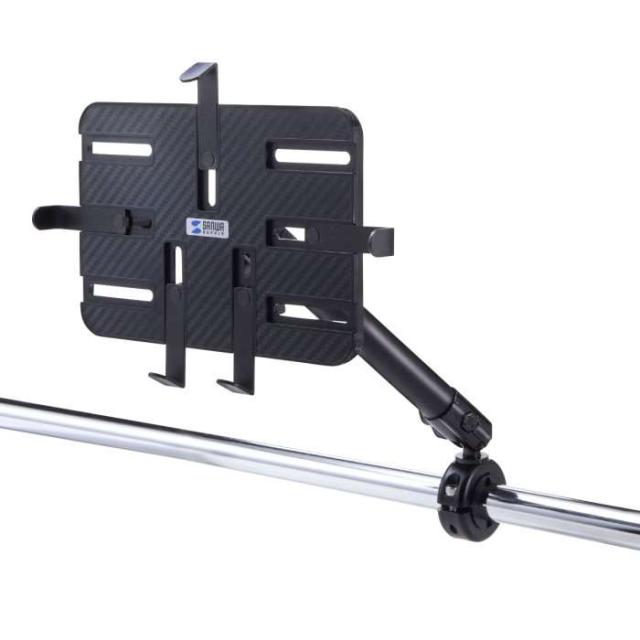 即納 代引不可 カート用 タブレットホルダー 7〜11インチ対応 アーム長さ調整可 カート 台車 現場作業 便利 サンワサプライ CAR-SPHLD7の通販は