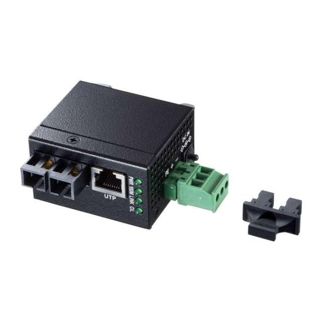 代引不可 産業用 光メディアコンバータ ブラック 長距離ネットワーク 通信 低消費電力タイプ サンワサプライ LAN-NFC241