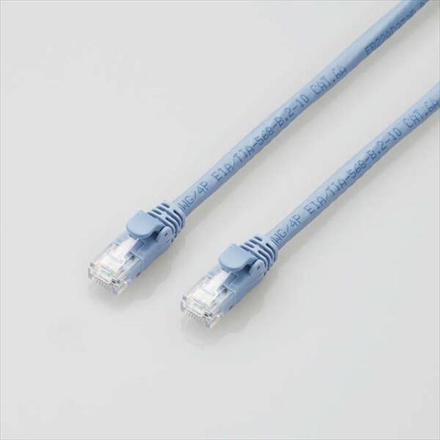 代引不可 LANケーブル カテゴリー6A 100m ブルー スタンダード 超高速 10GBASE-T対応 ツメ折れ防止 エレコム LD-GPAT/BU100RS