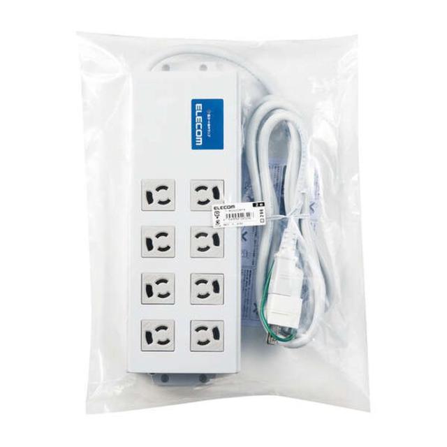 (まとめ）ELPA カバー付事務所向けタップ耐雷サージ機能付 4個口 3m OAT-JPC43SB 1個〔×3セット〕 : エルパ (ELPA) 事務所向けタップ 雷ガード 延長コード
