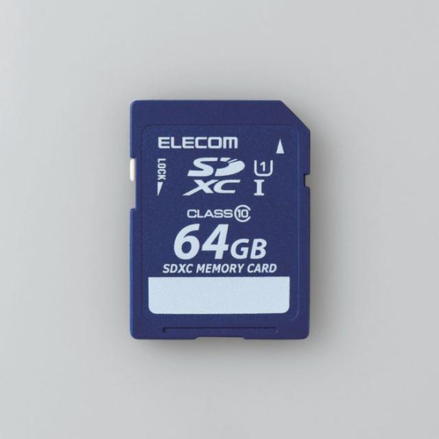 代引不可 SDXCメモリカード データ復旧サービス付 UHS-I対応 64GB SDカード デジタルカメラ ビデオカメラ エレコム MF-FSD064GC10R