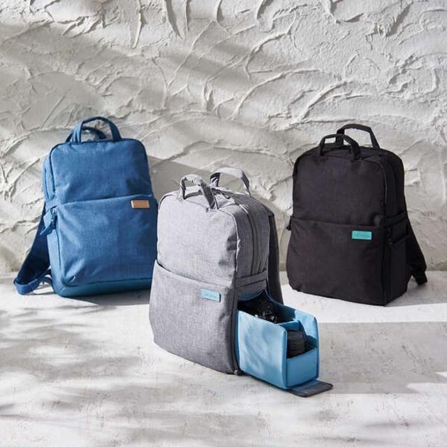 代引不可 2STYLEカメラバックパック off toco カメラバッグ 撥水加工 ハンドル式ワンタッチ開閉 14インチPC収納 リュック エレコム DGB-S043_2
