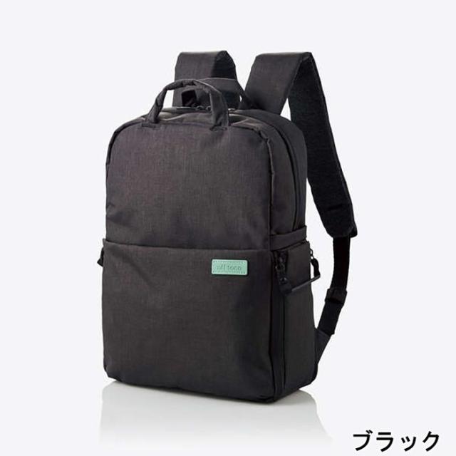 代引不可 2STYLEカメラバックパック off toco カメラバッグ 撥水加工 ハンドル式ワンタッチ開閉 14インチPC収納 リュック エレコム DGB-S043_6