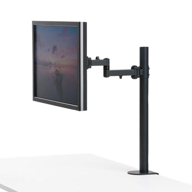 代引不可 モニターアーム 高耐荷重 水平アーム 高さ700mm 耐荷重20kg PC ディスプレイ ブラック サンワサプライ CR-LA1702BK_1