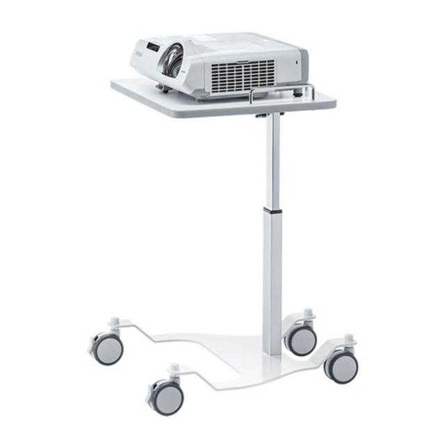 代引不可 プロジェクター台 幅500×奥行500×高さ530〜730mm 落下予防用ガード付 コンパクト 機器設置台 ホワイト サンワサプライ PR-10N_2