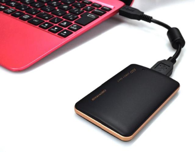 外付けSSD 120GB USB3.1 Gen1対応 高速転送 小型 軽量 名刺サイズ バスパワー専用タイプ コンパクト 持ち運び 便利 グリーンハウス GH-SSDU3B120_2