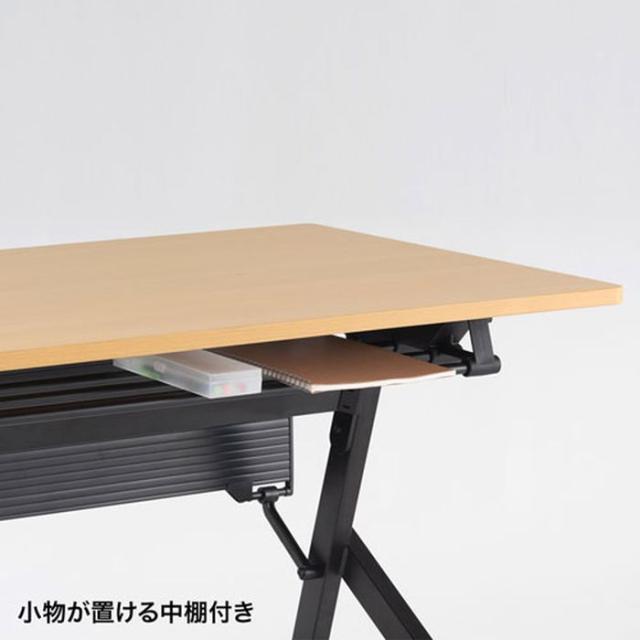 代引不可 フォールディングデスク W750×D450mm キャスター付