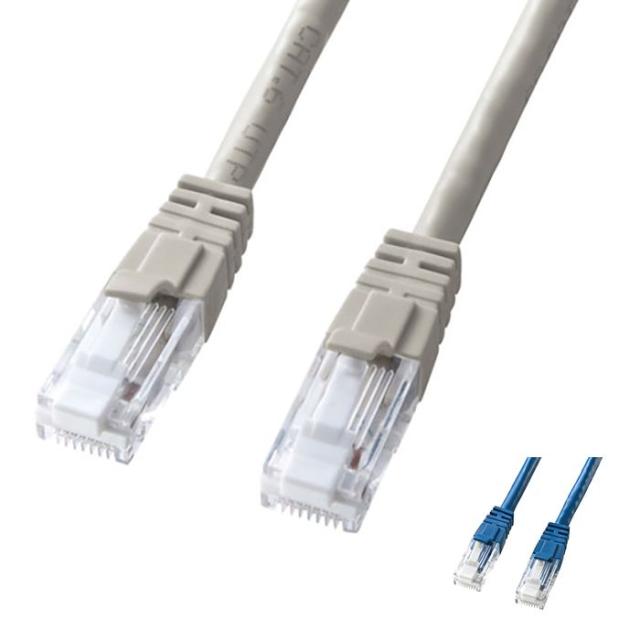 代引不可 LANケーブル CAT6 80m ツメ折れ防止 三重構造コネクタ ギガビットイーサネット完全対応 スタンダードLANケーブル サンワサプライ KB-T6TS-80