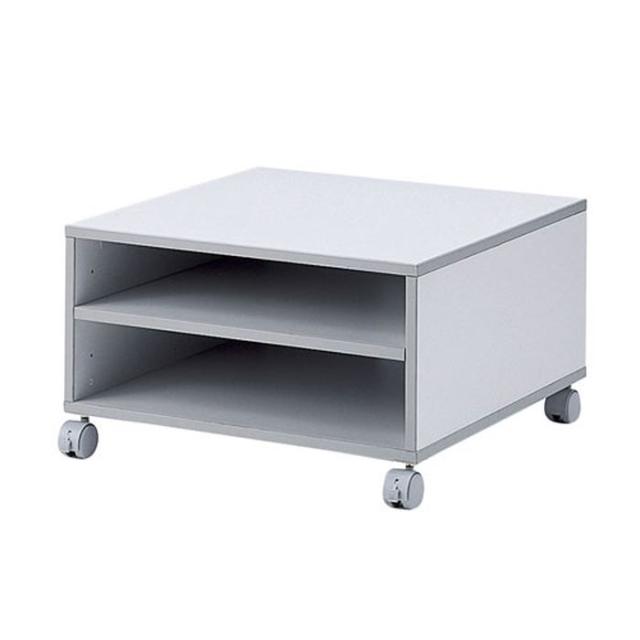 即納 代引不可 レーザープリンタスタンド W600×D600×H350mm キャスター付 プリンタ台 コンパクト 収納 便利 オフィス ライトグレー サンワサプライ LPS-T103KN