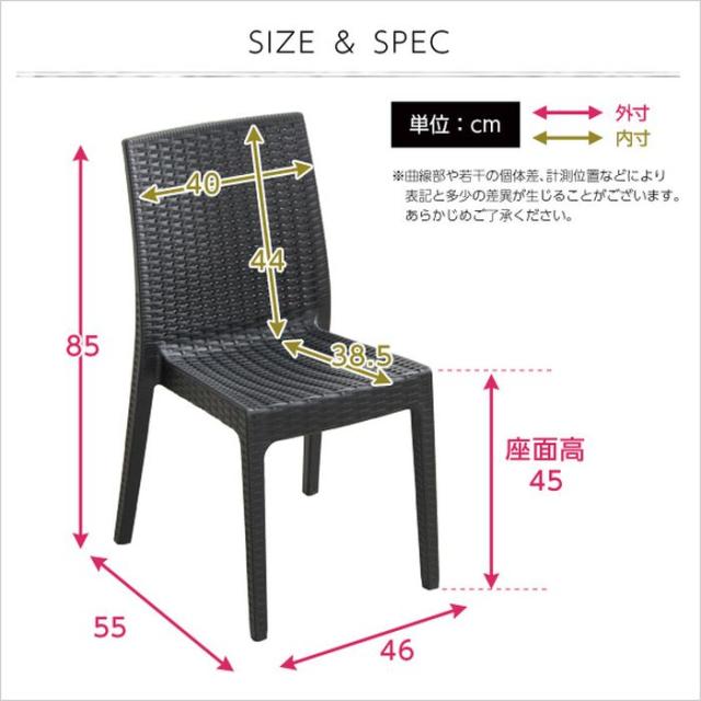 北海道・沖縄・離島配送不可 代引不可 ガーデンチェア 2脚セット STELLA チェア スタッキングチェア ガーデン アウトドア カフェ 軽量設計 収納 コンパクト おしゃれ インテリア 家具 ブラック ホームテイスト SH-05-11232--BK---LF2の通販は