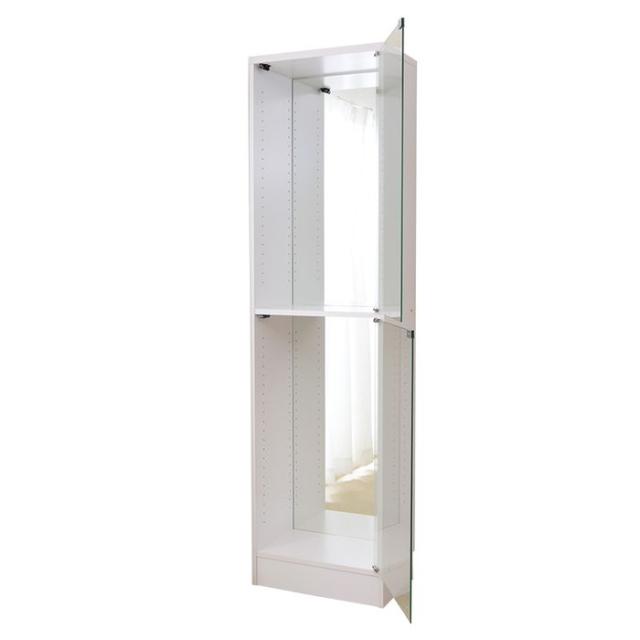 北海道・沖縄・離島配送不可 代引不可 ミラー 2枚セット Luke コレクションラック(CLR-485/CLR-D-485)専用ミラー ハイタイプ用 深型・浅型共通 おしゃれ インテリア ホームテイスト CLR-485M--TUの通販は 6,377円