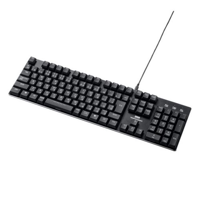 代引不可 メカニカルキーボード USB接続 キー数108 日本語配列 キーボード USBキーボード 有線キーボード デスクワーク テレワーク ブラック サンワサプライ SKB-MK3BK