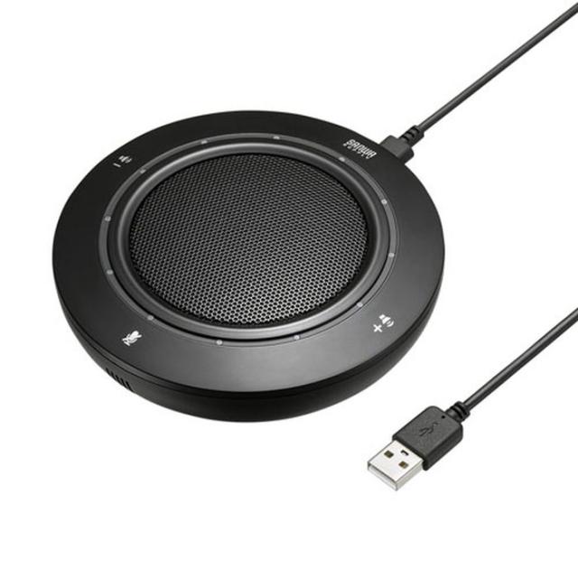 即納 代引不可 USBスピーカーフォン ポーチ付 高音質スピーカー搭載 高感度マイクユニット採用 通話 音楽再生 WEB会議 コンパクト サンワサプライ MM-MC36
