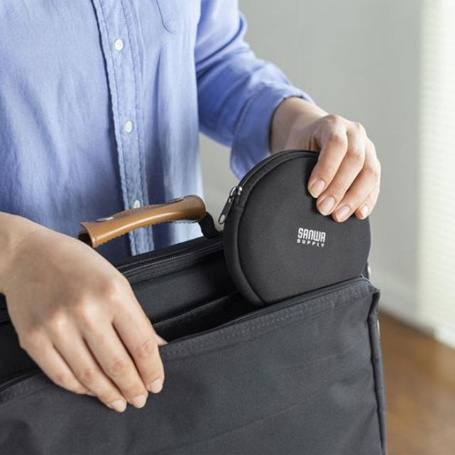 即納 代引不可 USBスピーカーフォン ポーチ付 高音質スピーカー搭載 高感度マイクユニット採用 通話 音楽再生 WEB会議 コンパクト サンワサプライ MM-MC36_7