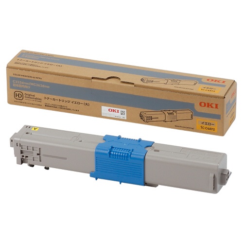 沖縄・離島配送不可 代引不可 沖データ 純正 トナーカートリッジ イエロー (大) TC-C4AY2 OKIデータ TC-C4AY2