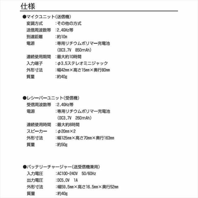 集音器 みみもとホン クリア 非接触型音声受信機 ワイヤレス 耳元