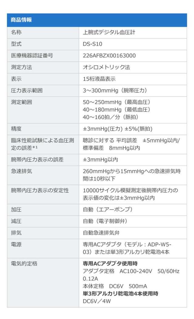 即納 血圧計 大画面 上腕式 デジタル血圧計 スマホで健康管理 無料の専用アプリ HealStyle対応 ESH合格品 NISSEI 日本精密測器 DS-S10