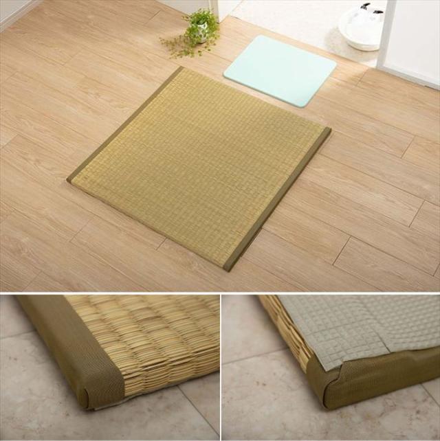 代引不可 介護 サポート ヘルスケア 脱衣マット 約82×82cm 畳 クッション性 IKEHIKO 7710409_7