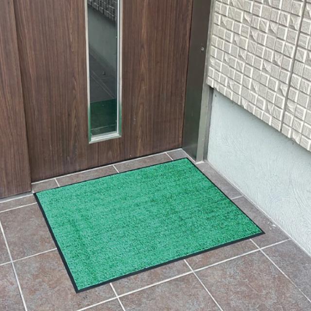 吸塵・吸水マット グリーン 75ｘ90cm 衛生用品 アーテック 52434