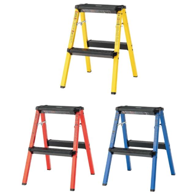 北海道・沖縄・離島配送不可 代引不可 ステップスツール2段 家具 インテリア 脚立 踏み台 作業 掃除 東谷 PC-702の通販は 5,584円