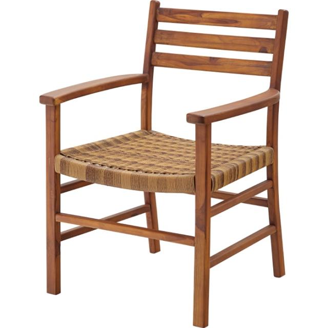 北海道・沖縄・離島配送不可 代引不可 ダイニングチェア アーム付き 家具 インテリア  天然木 木製 東谷 NRS-422の通販は 18,960円