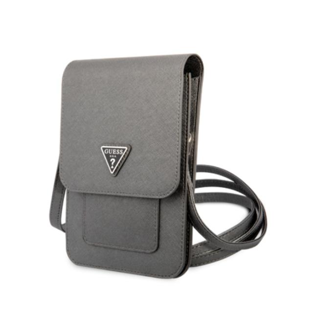 GUESS（ゲス） 汎 スマホポーチ ショルダーバッグ グレー エアージェイ GUWBSATMGRの通販は