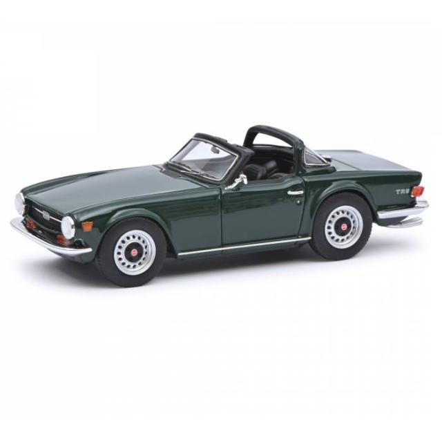 シュコー 1/43 トライアンフ TR6 ブリティッシュレーシンググリーン オープンサリートップ 450913000