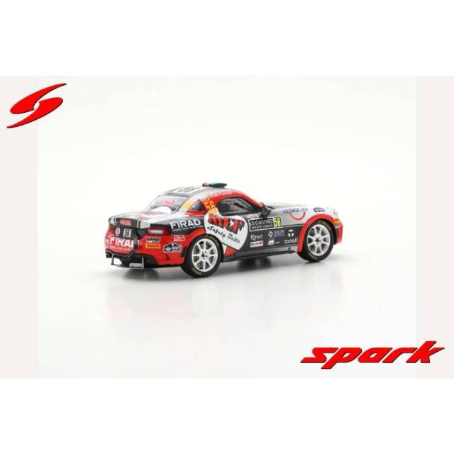 スパーク 1/43 Abarth 124 ラリー RGT No.56 2019 WRC ラリー・モンテカルロ E.Brazzoli/M.フェノーリ Spark Japan S5988_3